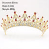 2017 Hot Sale Gold Crystal Tiara Crown For Wedding Hair Accessories Princess Queen Wedding Crown Rhinestones Bridal Hair Jewelry