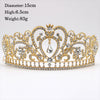 2017 Hot Sale Gold Crystal Tiara Crown For Wedding Hair Accessories Princess Queen Wedding Crown Rhinestones Bridal Hair Jewelry