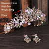 2017 Hot Sale Gold Crystal Tiara Crown For Wedding Hair Accessories Princess Queen Wedding Crown Rhinestones Bridal Hair Jewelry