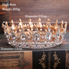 2017 Hot Sale Gold Crystal Tiara Crown For Wedding Hair Accessories Princess Queen Wedding Crown Rhinestones Bridal Hair Jewelry